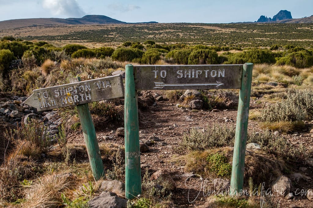 Shipton - Liki Junction - Mount Kenya